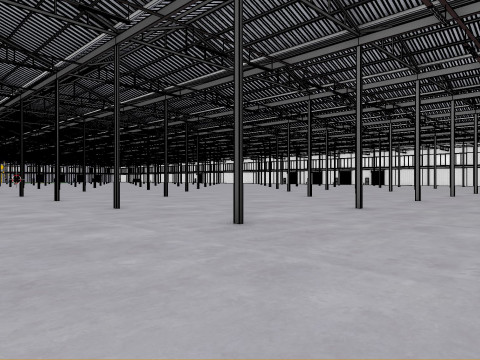 Industrial Warehouse Interior 5b 3D 模型