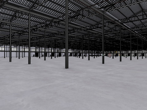 Industrial Warehouse Interior 5b 3D 模型