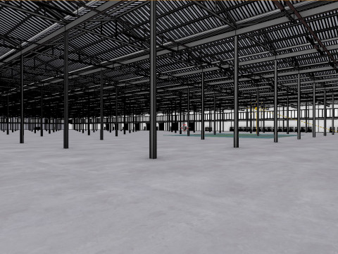 Industrial Warehouse Interior 5b 3D 模型