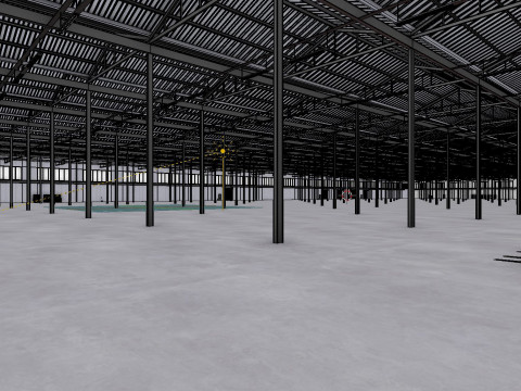Industrial Warehouse Interior 5b 3D 模型