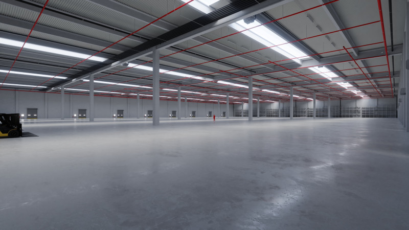 Industrial Warehouse Interior 6 3D-Modell .c4d .max .obj .3ds .fbx .stl .blend