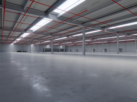 Industrial Warehouse Interior 6 3D-Modell