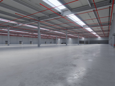 Industrial Warehouse Interior 6 3D-Modell