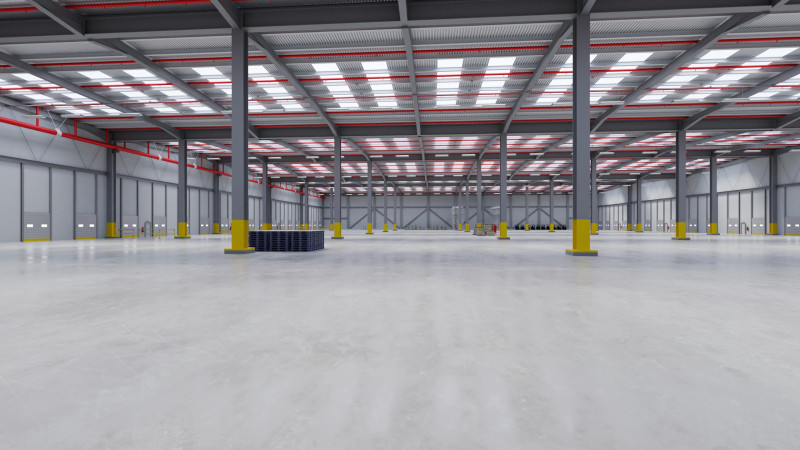 Industrial Warehouse Interior 7 3D 模型 .c4d .max .obj .3ds .fbx .stl .blend