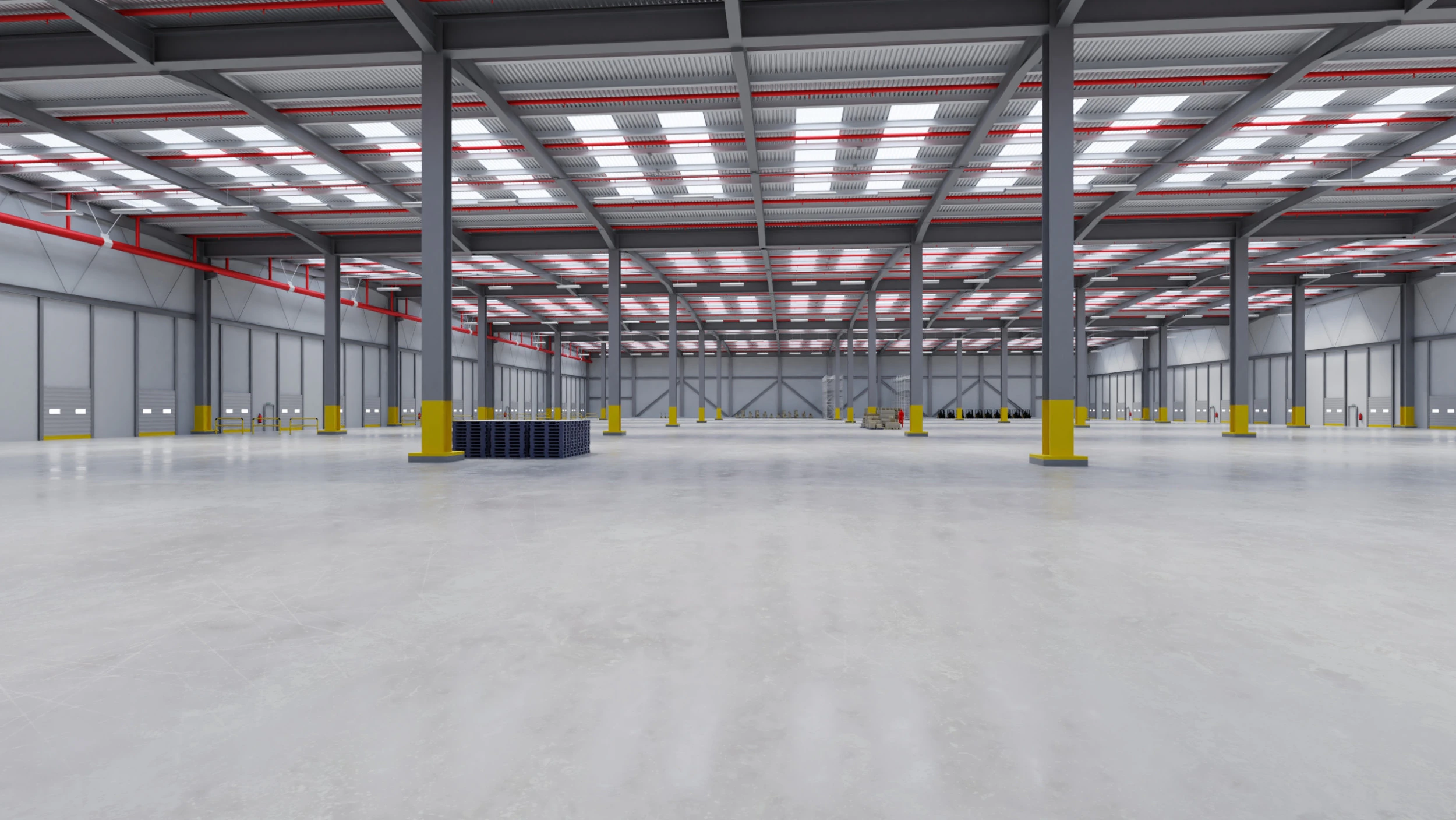 Industrial Warehouse Interior 7 3D Model .c4d .max .obj .3ds .fbx .stl .blend