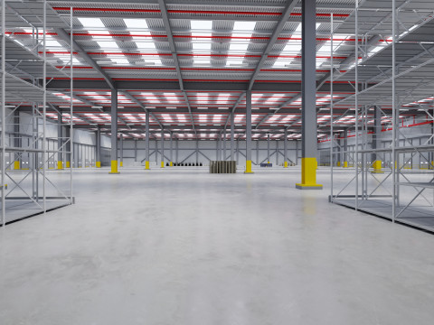 Industrial Warehouse Interior 7 3D 模型