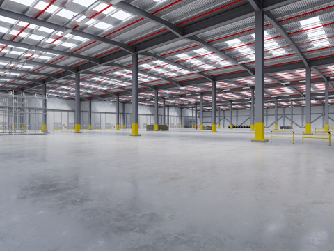 Industrial Warehouse Interior 7 3D 模型