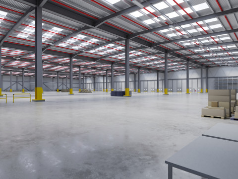 Industrial Warehouse Interior 7 3D 模型