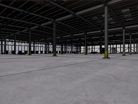 Industrial Warehouse Interior 7 3D 模型