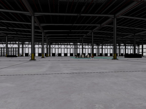 Industrial Warehouse Interior 7 3D 模型