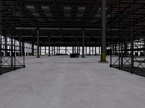 Industrial Warehouse Interior 7 3D 模型