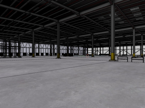 Industrial Warehouse Interior 7 3D 模型