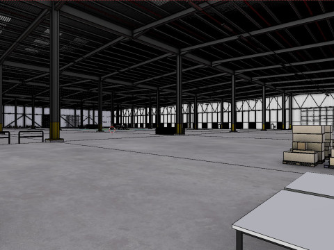 Industrial Warehouse Interior 7 3D 模型