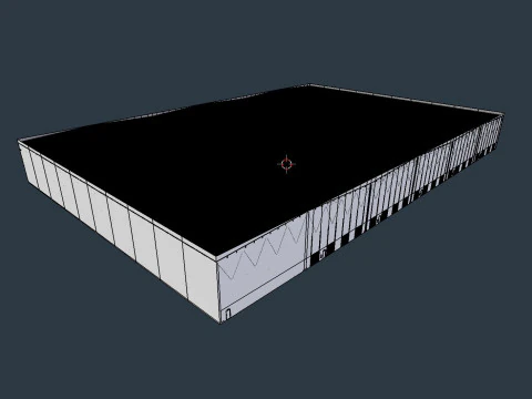 Industrial Warehouse Interior 7 3D Model