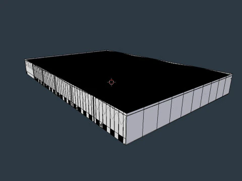 Industrial Warehouse Interior 7 3D Model