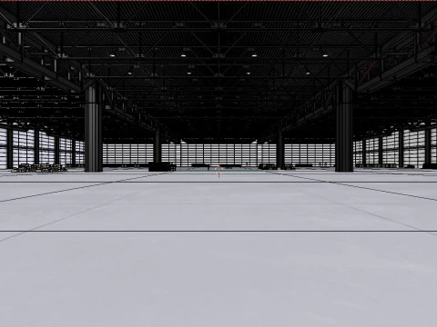 창고내부 3b 3D 모델