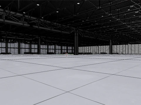 창고내부 3b 3D 모델