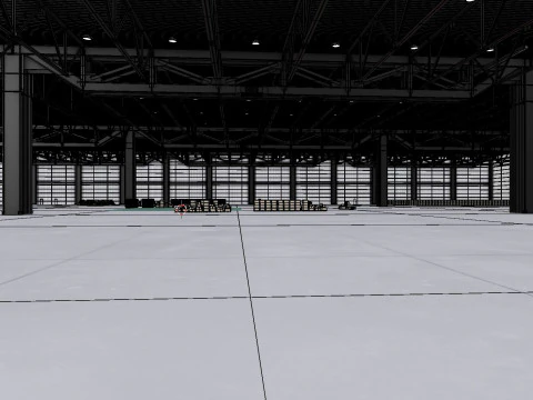 창고내부 3b 3D 모델