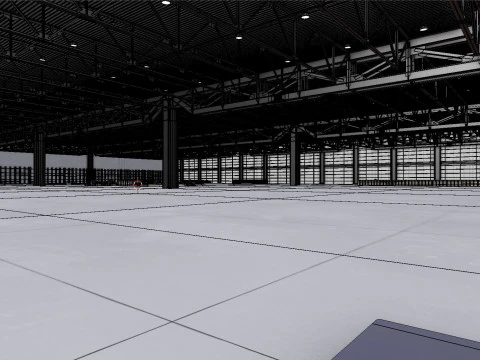 창고내부 3b 3D 모델