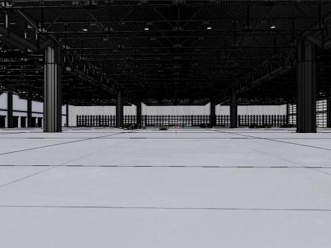 창고내부 3b 3D 모델