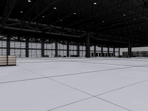 창고내부 3b 3D 모델