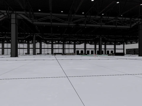 창고내부 3b 3D 모델