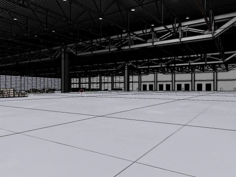 창고내부 3b 3D 모델