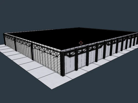 창고내부 3b 3D 모델