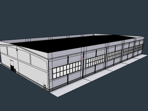 Industrial Warehouse Interior 9 3D Model