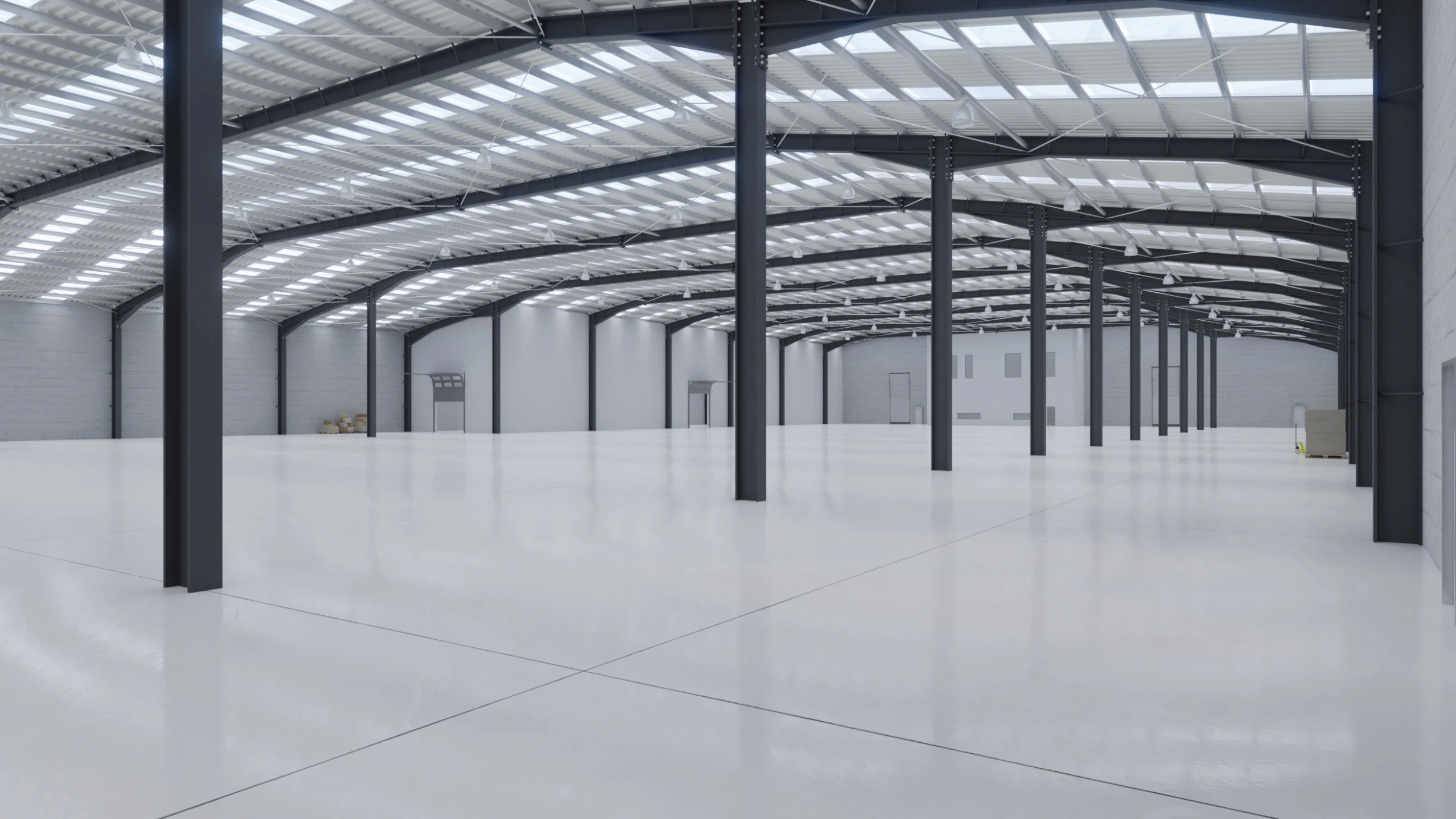 Industrial Warehouse Interior 10 3D Model .c4d .max .obj .3ds .fbx .stl .blend 