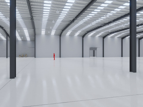 Industrial Warehouse Interior 10 Modelo 3D