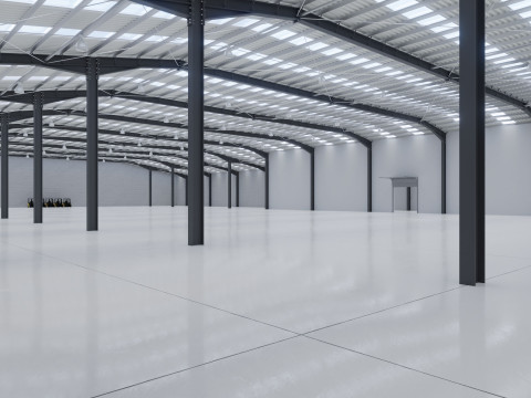 Industrial Warehouse Interior 10 Modelo 3D