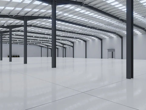 Industrial Warehouse Interior 10 3D Model