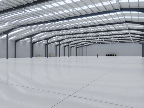 Industrial Warehouse Interior 10 Modelo 3D
