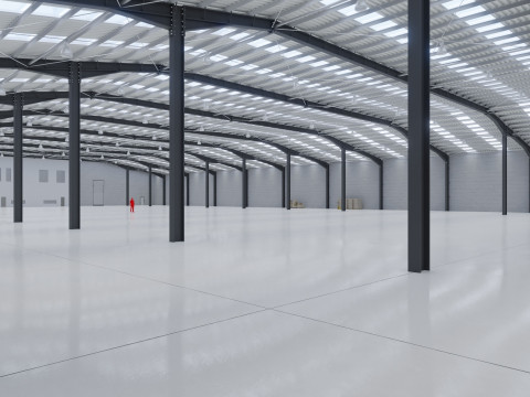 Industrial Warehouse Interior 10 Modelo 3D