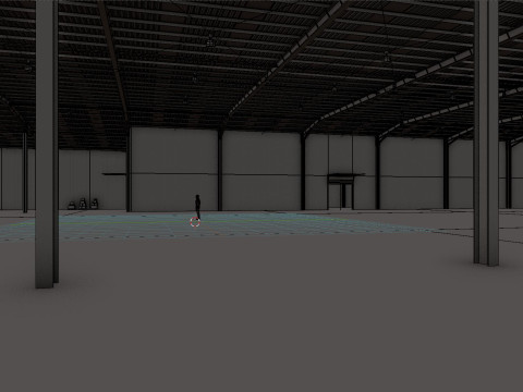 Industrial Warehouse Interior 10 Modelo 3D