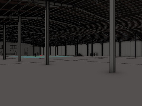 Industrial Warehouse Interior 10 Modelo 3D
