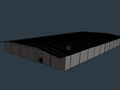 Industrial Warehouse Interior 10 3D Model