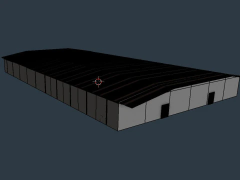 Industrial Warehouse Interior 10 3D Model