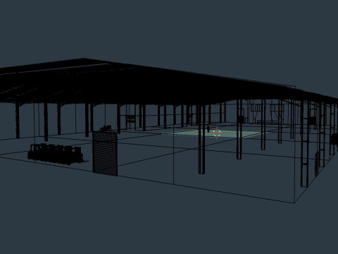 Industrial Warehouse Interior 10 Modelo 3D