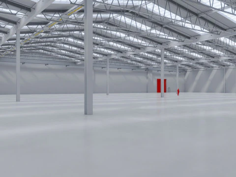 Warehouse Interior 8b 3D Model