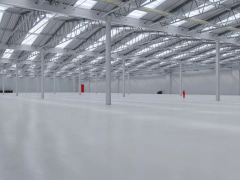 Warehouse Interior 8b 3D Model