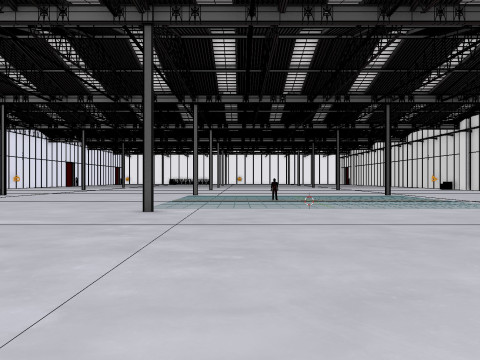 Warehouse Interior 8b 3D 模型