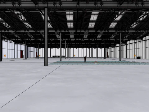 Warehouse Interior 8b 3D Model