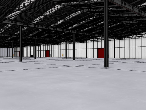 Warehouse Interior 8b 3D 模型