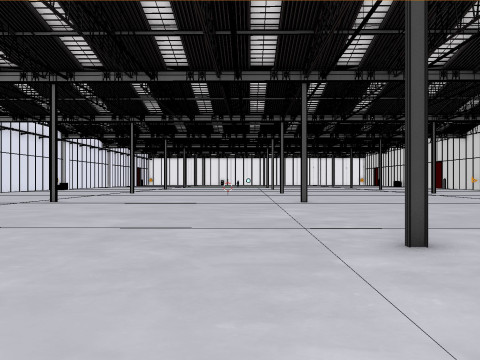 Warehouse Interior 8b 3D 模型