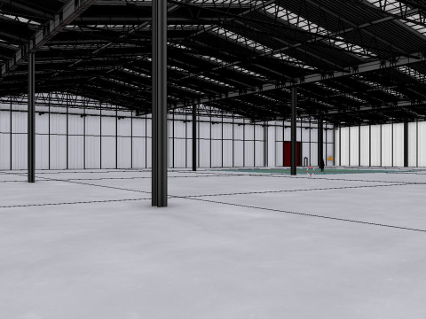 Warehouse Interior 8b 3D 模型
