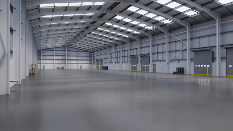 Industrial Warehouse Interior 11 3D Model .c4d .max .obj .3ds .fbx .stl .blend