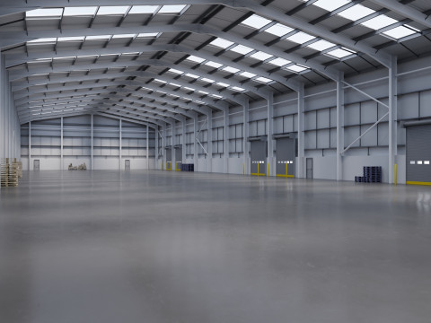 Industrial Warehouse Interior 11 3D मॉडल