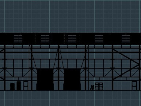Industrial Warehouse Interior 11 3D Model